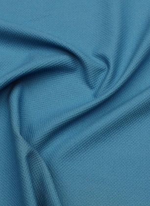 Хлопок пике стрейч (о) бирюзовый - в интернет-магазине тканей Тессутидея арт. 01-7632