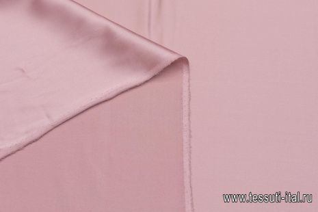 Шелк атлас стрейч (о) розово-серый - итальянские ткани Тессутидея арт. 10-2899