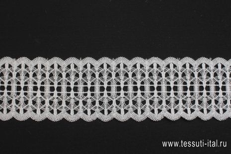 Кружево макраме (о) белое ш-5см - итальянские ткани Тессутидея арт. F-6211