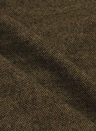 Пальтовая дабл (н) бежево-коричневая елочка - в интернет-магазине тканей Тессутидея арт. 09-2167