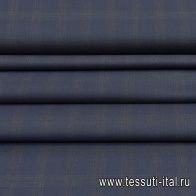 Костюмная (н) сине-бежевая клетка - итальянские ткани Тессутидея арт. 05-4345