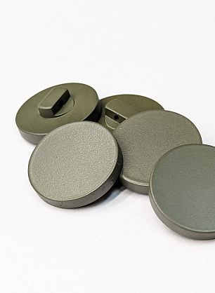 Пуговица пластик на ножке d-21мм хаки - в интернет-магазине тканей Тессутидея арт. F-6137