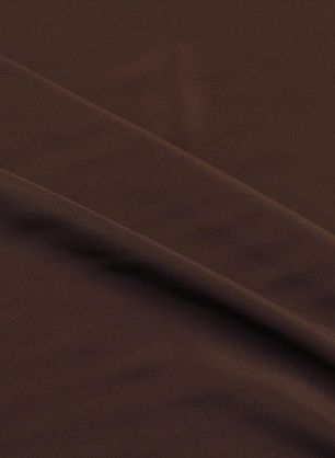 Крепдешин (о) темно-коричневый - в интернет-магазине тканей Тессутидея арт. 10-4647