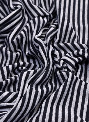 Трикотаж дабл (н) серо-черный - в интернет-магазине тканей Тессутидея арт. 13-1348