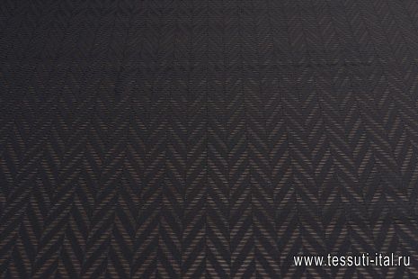Плательна фактурная (о) черная - итальянские ткани Тессутидея арт. 03-6739