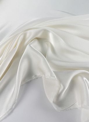 Шелк атлас стрейч (о) белый - в интернет-магазине тканей Тессутидея арт. 10-3200