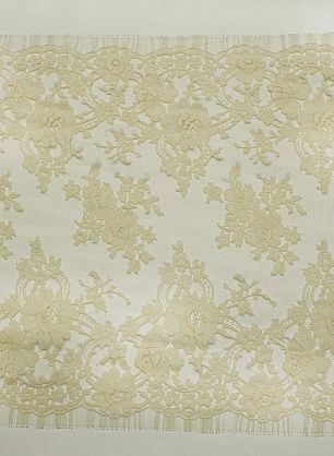 Кружевное полотно (о) топленое молоко ш-46см - в интернет-магазине тканей Тессутидея арт. 03-7389