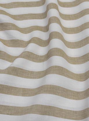 Лен (н) бело-бежевая полоска  - в интернет-магазине тканей Тессутидея арт. 16-0766