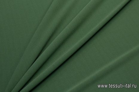 Трикотаж вискоза креп (о) зеленый - итальянские ткани Тессутидея арт. 14-1594