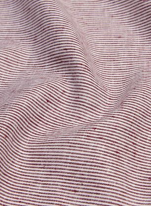 Лен (н) бело-бордовая полоска - в интернет-магазине тканей Тессутидея арт. 16-0617