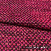 Шанель (н) черная/фуксия - итальянские ткани Тессутидея арт. 03-4540