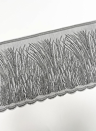 Кружево с люрексом (о) черное ш-37см - в интернет-магазине тканей Тессутидея арт. 03-7594