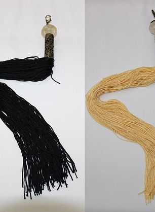 Декоративный элемент подвеска с бахромой в ассортименте Roberto Cavalli - итальянские ткани Тессутидея F-2447