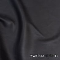 Искусственная кожа дабл (о) черная - итальянские ткани Тессутидея арт. 03-6720