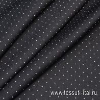 Костюмная дабл (н) серо-черная с вкраплениями - итальянские ткани Тессутидея арт. 05-3381