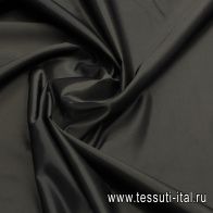 Хлопок с полиамидом для тренча (о) черный - итальянские ткани Тессутидея арт. 01-7269