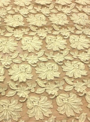Кружево макраме на сетке (о) светло-бежевое - в интернет-магазине тканей Тессутидея арт. 03-4665