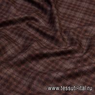 Костюмная (н) коричнево-серая клетка - итальянские ткани Тессутидея арт. 05-3792