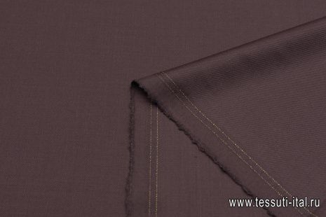 Костюмная стрейч (о) шоколадная - итальянские ткани Тессутидея арт. 05-4311