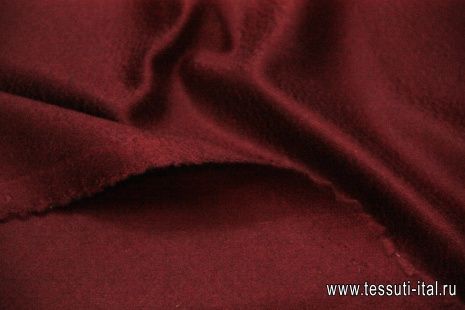 Пальтовая (о) бордовая ш-155см - итальянские ткани Тессутидея арт. 09-1225