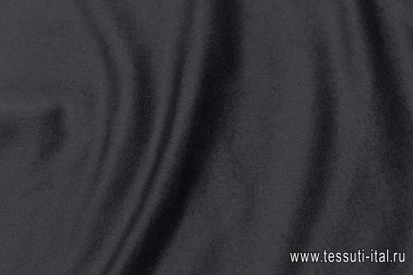 Пальтовая альпака (о) черная - итальянские ткани Тессутидея арт. 09-2004