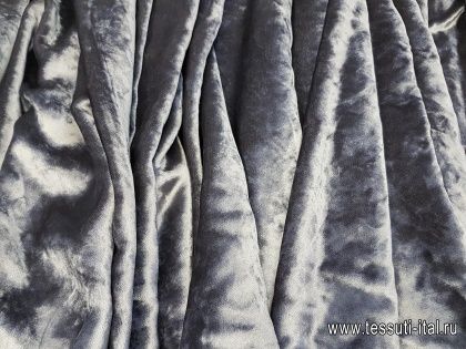 Бархат (о) серый - итальянские ткани Тессутидея арт. 03-4894