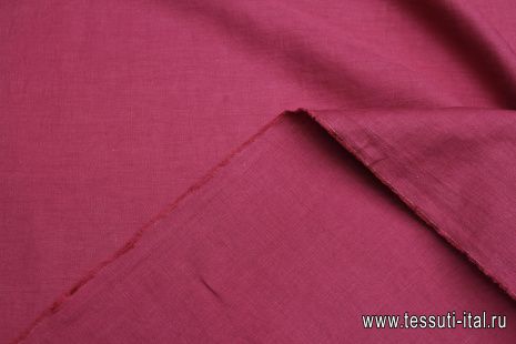 Лен (о) брусничный  - итальянские ткани Тессутидея арт. 16-0932