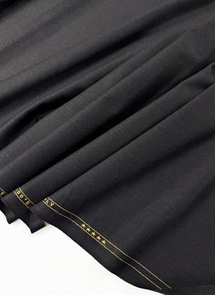 Костюмная шерсть (о) черная - в интернет-магазине тканей Тессутидея арт. 05-5287