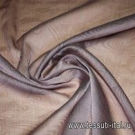 Шифон купон (1,55м) (н) серо-розовый орнамент - итальянские ткани Тессутидея арт. 02-5341
