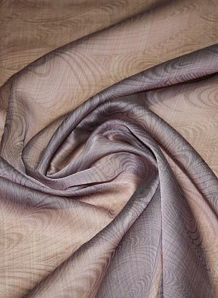 Шифон купон (1,55м) (н) серо-розовый орнамент - в интернет-магазине тканей Тессутидея арт. 02-5341