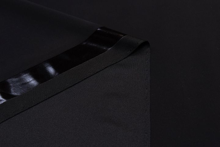 Трикотаж с водоотталкивающим покрытием (о) черный в стиле Burberry - итальянские ткани Тессутидея арт. 13-1456