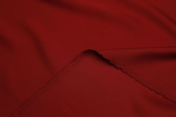 Шелк атлас дабл (о) темно-красный - итальянские ткани Тессутидея арт. 10-4177