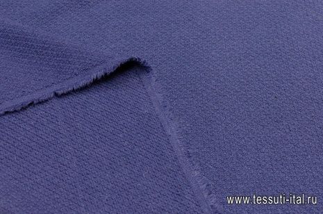 Костюмная стрейч (о) темно-синяя в стиле Chanel - итальянские ткани Тессутидея арт. 01-5085