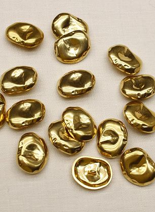 Пуговица на ножке металл золото d-28мм  - в интернет-магазине тканей Тессутидея арт. F-6383