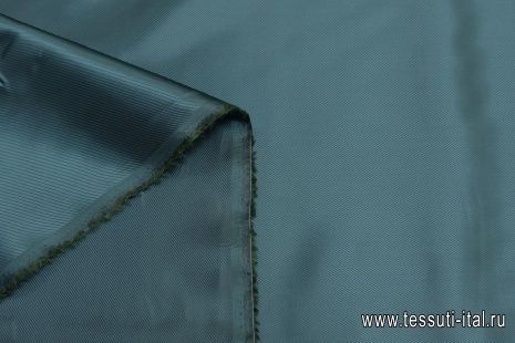 Подкладочная твил (о) зеленая - итальянские ткани Тессутидея арт. 08-1140