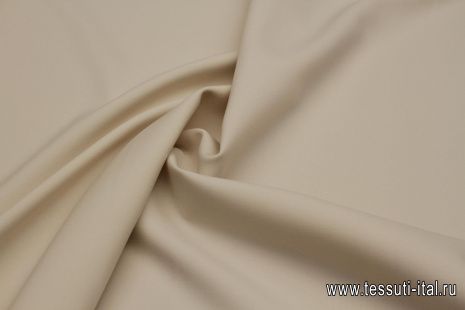 Костюмная продублированная (о) бело-бежевая - итальянские ткани Тессутидея арт. 05-4489