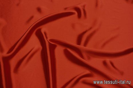 Шелк атлас 90 г/м (о) красный  - итальянские ткани Тессутидея арт. 10-3157