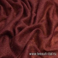 Трикотаж шерсть вязанный (о) коричневый - итальянские ткани Тессутидея арт. 15-0982