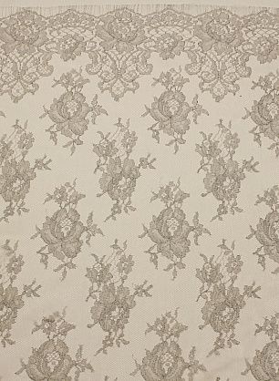 Кружево с люрексом (о) светло-серое ш-90см - в интернет-магазине тканей Тессутидея арт. 03-7172