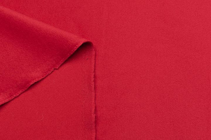 Пальтовая шерсть и кид мохер (о) темно-красная - итальянские ткани Тессутидея арт. 09-1939
