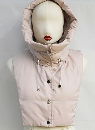 Деталь для верхней одежды капюшон пудра - в интернет-магазине тканей Тессутидея арт. F-6517