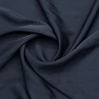 Плательная вискоза стрейч 280 г/м (о) темно-синяя - итальянские ткани Тессутидея арт. 04-1741