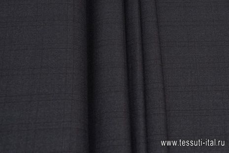 Костюмная (н) черно-серая меланжевая клетка - итальянские ткани Тессутидея арт. 05-4142