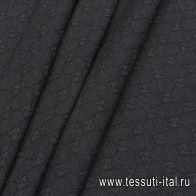 Костюмная жаккардовая (о) темно-серая - итальянские ткани Тессутидея арт. 05-4300