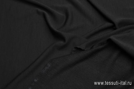 Футер шерсть (о) черный - итальянские ткани Тессутидея арт. 15-1103