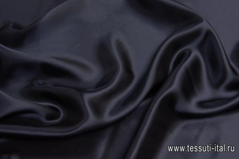 Подкладочная вискоза (о) черно-синяя - итальянские ткани Тессутидея арт. 08-1216