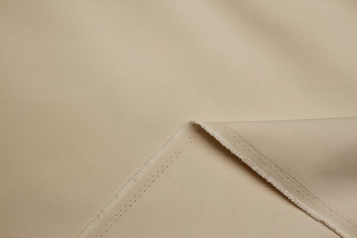 Плательная кади стрейч вискоза+ацетат (о) топленое молоко - итальянские ткани Тессутидея арт. 04-1774