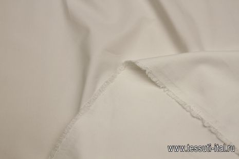 Хлопок костюмный стрейч (о) белый - итальянские ткани Тессутидея арт. 01-7397