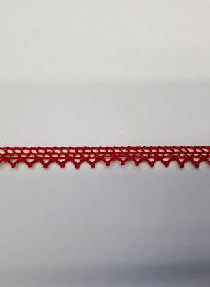 Тесьма макраме (о) красная ш-0,8см - в интернет-магазине тканей Тессутидея арт. F-4107