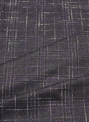 Костюмная (н) сине-черно-белая клетка - в интернет-магазине тканей Тессутидея арт. 05-4603